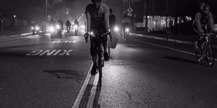 ciclisti di notte