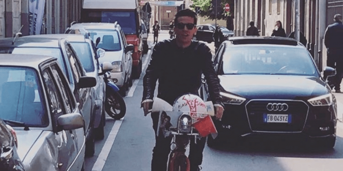 Matteo Maffucci in bici